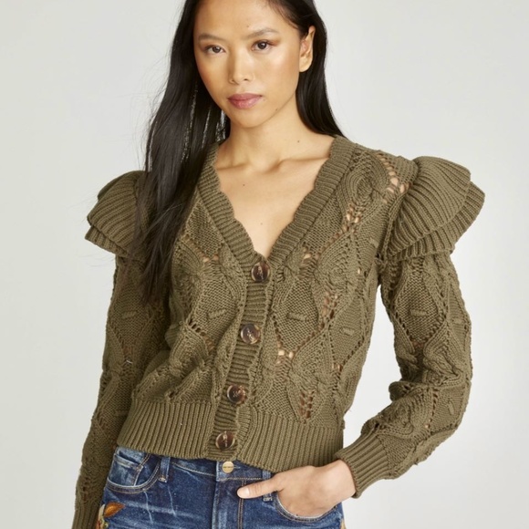 NWT Driftwood Brown Knit Cardigan Sweater - Picture 1 of 8